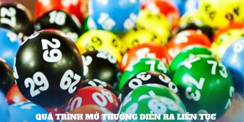 Quá trình mở thưởng diễn ra liên tục