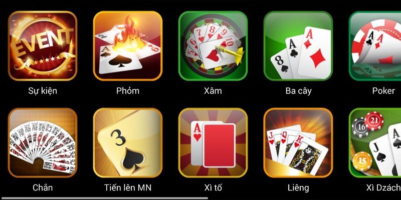 Tổng hợp game bài hấp dẫn 2024