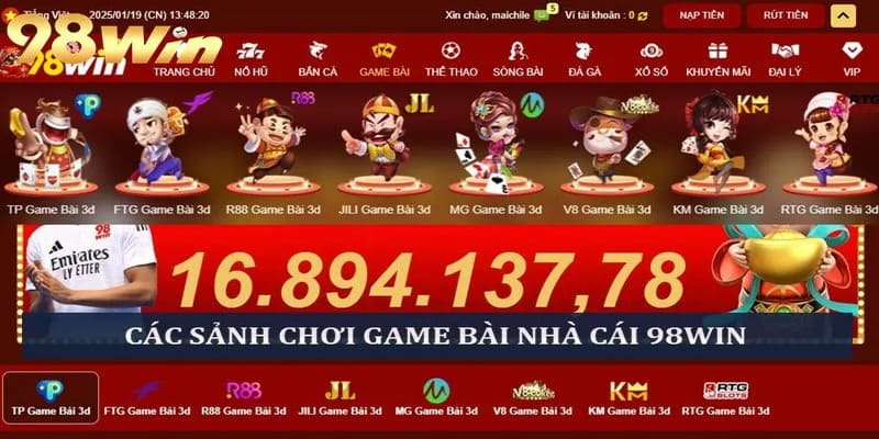 Game Bài 98WIN - Các Trò Chơi Hot Nhất Trong 2025