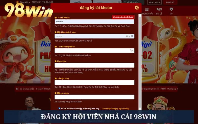 Đăng ký hội viên nền tảng