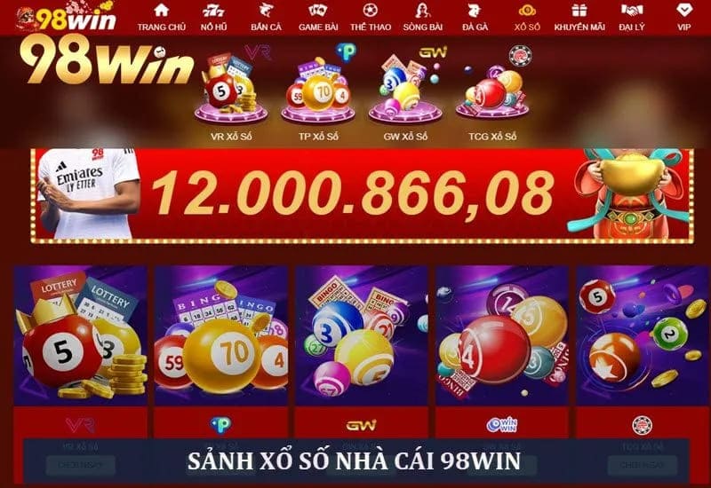 Sảnh xổ số nhà cái 98WIN