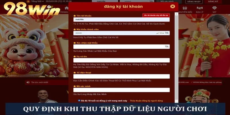 Thu thập dữ liệu người chơi